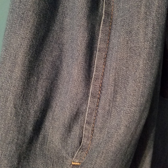 GAP Long Sleeve Denim Dress - Blue - Picture 5 of 5